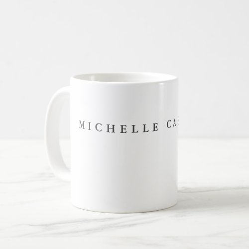 Your Name Minimalist Professional Modern Coffee Mug