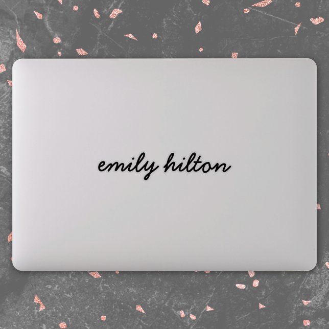 Your Name | Modern Handwritten Laptop Sticker (Creator Uploaded)