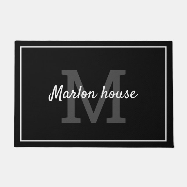 Your name monogrammed doormat (Front)