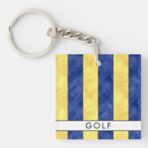 Your Name + Nautical Signal Flag G Golf Keychain