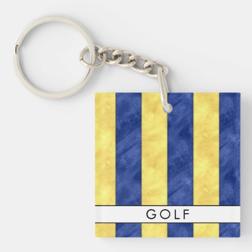 Your Name  Nautical Signal Flag G Golf Keychain