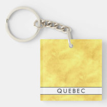 Your Name + Nautical Signal Flag Q Quebec Keychain