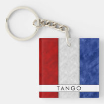 Your Name + Nautical Signal Flag T Tango Keychain