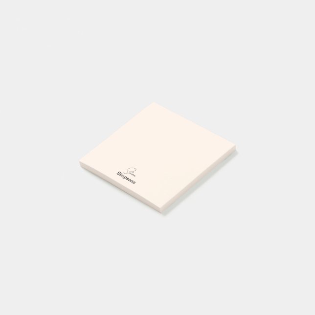 Your name notes (Angled)