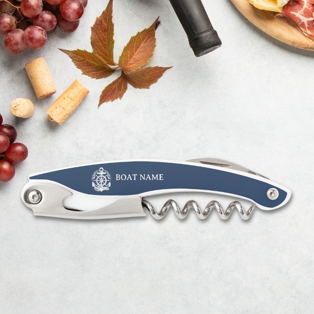 Your Name of Boat Ancient Anchor Waiter's Corkscrew (Creator Uploaded)