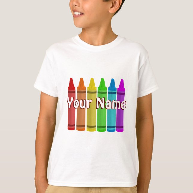 Your Name on a Shirt Template (Front)