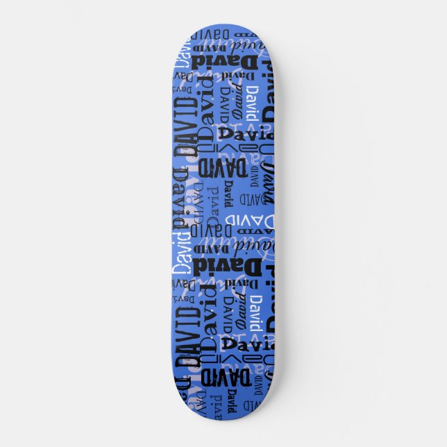 YOUR NAME ON A Skateboard Customizable Name Board (Front)