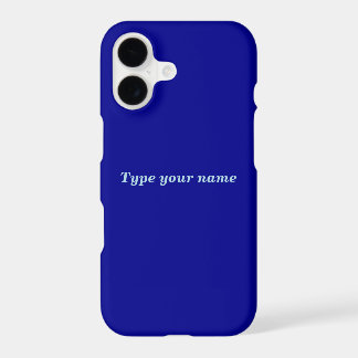 Your Name on Blue Phone Case