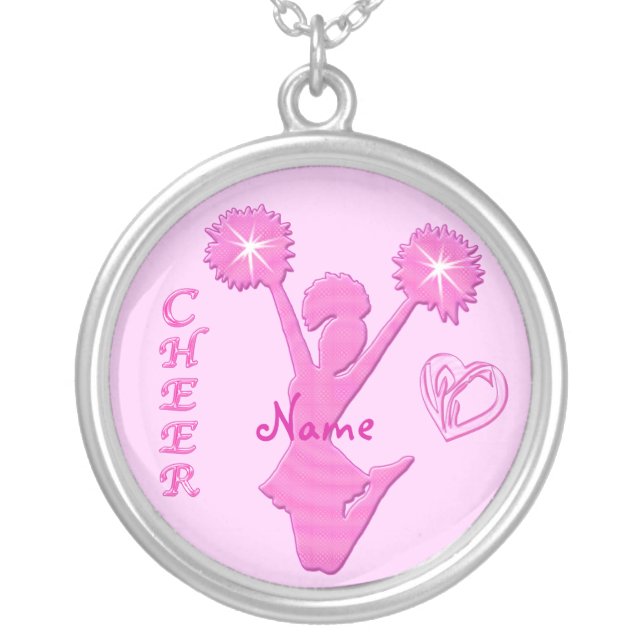 YOUR NAME on Cheerleading Necklaces Pendants (Front)