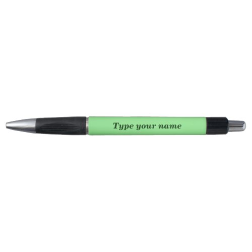 Your Name on Light Green Barrel With Grip Pen