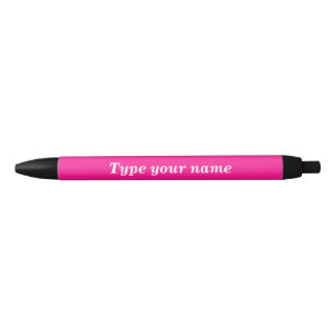 Your Name on Pink Barrel of Ink Pen