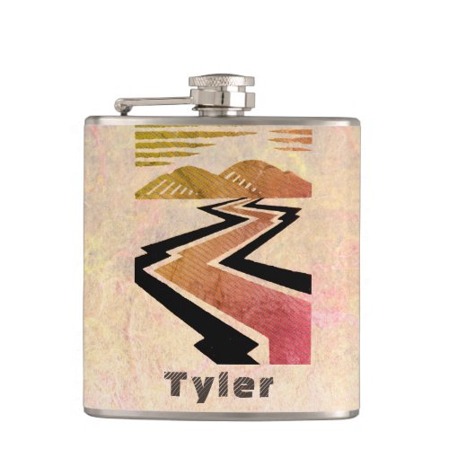 Your Name on this On The Road Flask
