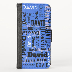 YOUR NAME on your PHONE Iphone Customizable Case-M X Wallet Case