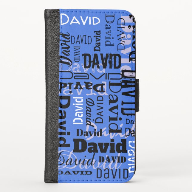 YOUR NAME on your PHONE Iphone Customizable Case-M Wallet Case (Front)