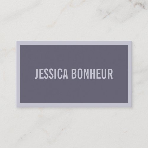 Your Name or Business  Hazy PurpleLavender Business Card