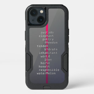 Your name or message with crossword puzzles? iPhone 13 case