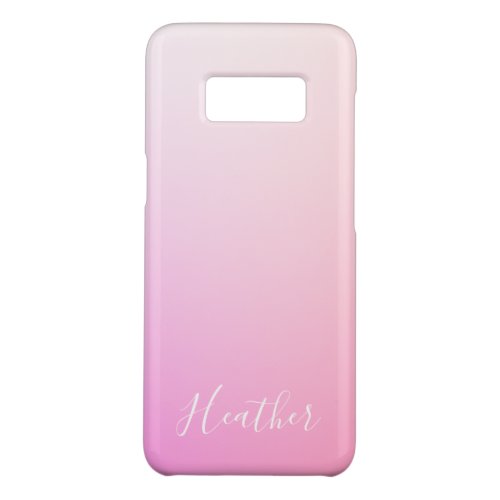 Your Name or Word  Pink Ombre Gradation Case_Mate Samsung Galaxy S8 Case