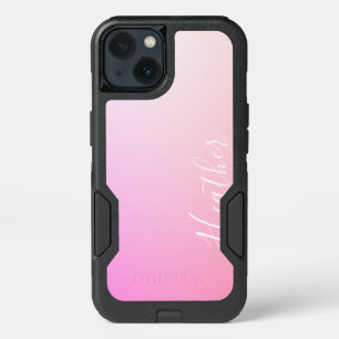 Your Name or Word   Pink Ombre Gradation iPhone 13 Case
