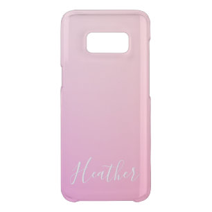 Your Name or Word Pink Ombre Gradation Uncommon Samsung Galaxy S8 Case