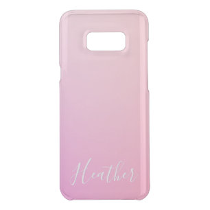 Your Name or Word   Pink Ombre Gradation Uncommon Samsung Galaxy S8+ Case