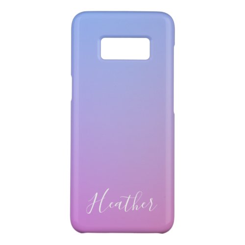 Your Name or Word  Purple Pink  Blue Gradient Case_Mate Samsung Galaxy S8 Case