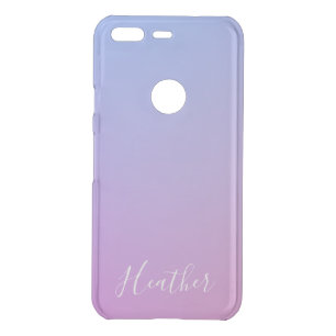 Your Name or Word   Purple Pink & Blue Gradient Uncommon Google Pixel Case