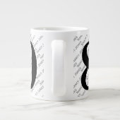 Your Name Pattern - Black & White - Bold 80 Mug (Back)