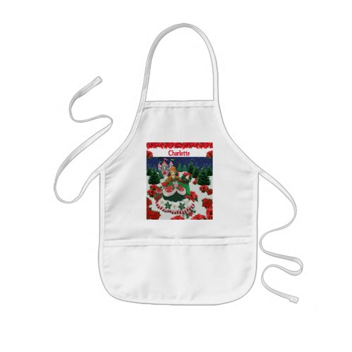 Your Name Personalize Christmas Holiday Princess Kids Apron