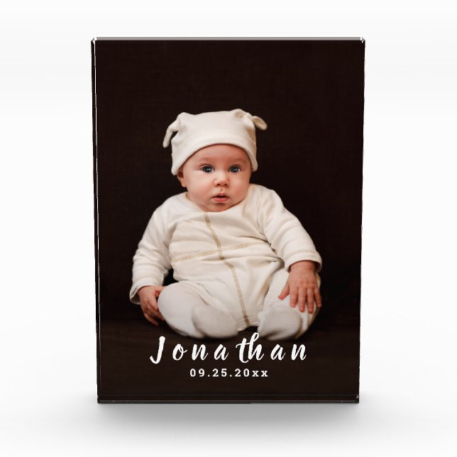 Your Name Personalized Photo Block (Front)