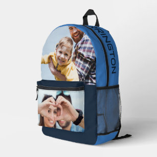 YOUR Name & Photos custom Printed Backpack