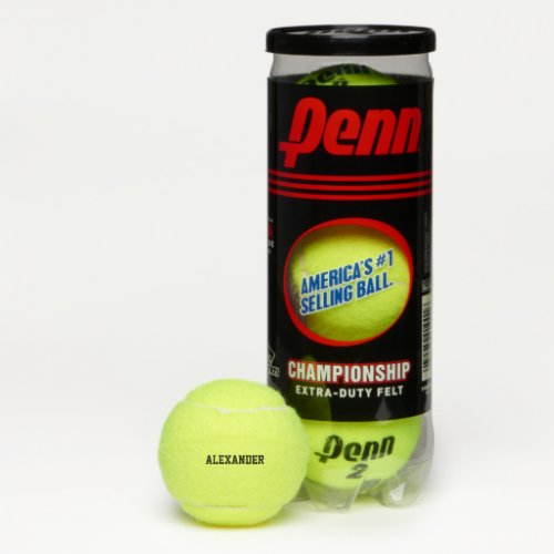 Your Name _ Pick Text Color _ Brand Tennis Balls