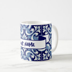 Your name portuguese tile coffee mug