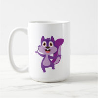 Your Name  Purple Squirrel Office Coffee Mug