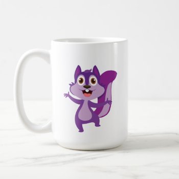 Your Name  Purple Squirrel Office Coffee Mug by UTeezSF at Zazzle