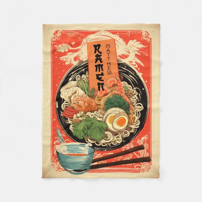 Your Name Ramen Blanket (Front)
