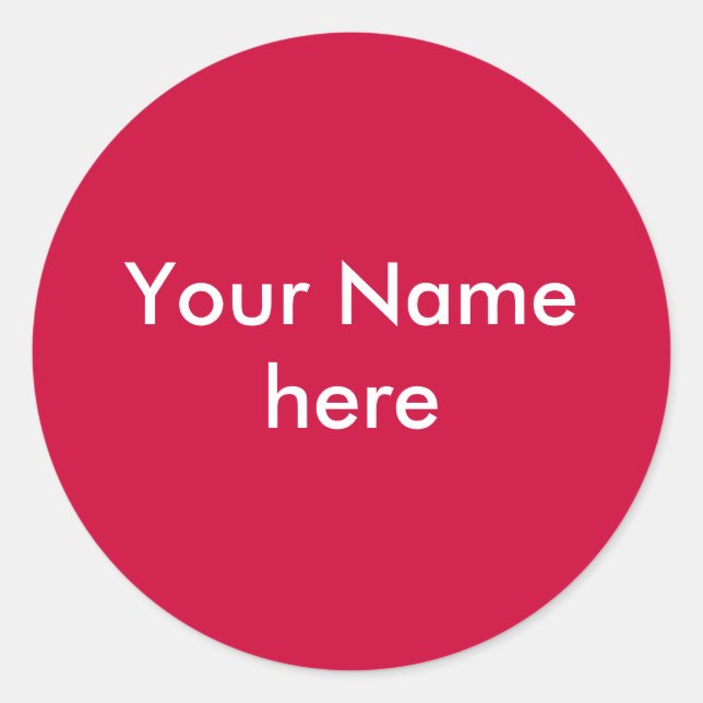 Your Name red Sticker (Front)