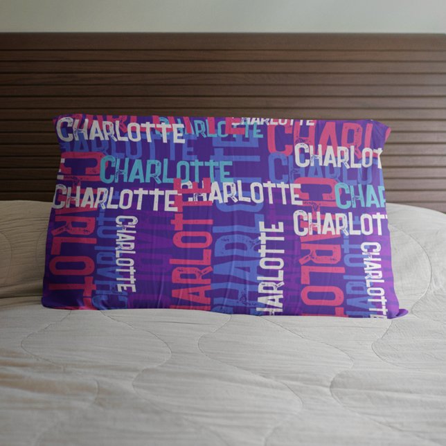 YOUR NAME Repeating Custom Fun Pillow Case (Creator Uploaded)