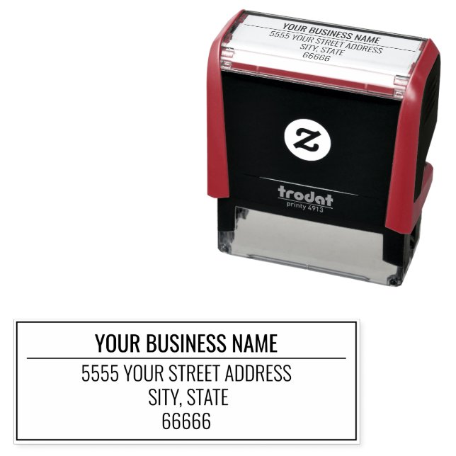 Your Name Return Address Professional Stamp (In Situ)