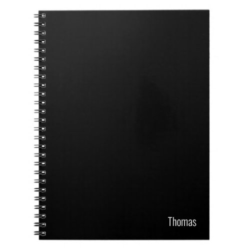 Your name simple minimalist modern font  notebook