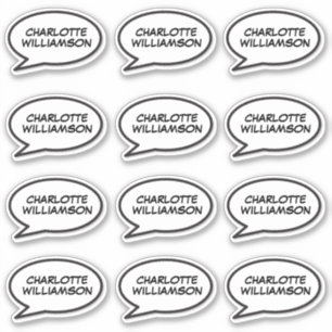 Your Name Speech Bubble Fun Retro Comic Book Sticker