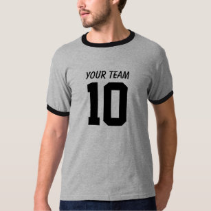 Your Name Sports T-Shirts Add Your Team & Number