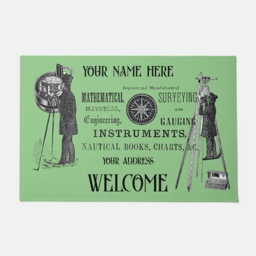 YOUR NAME SURVEY LAND SURVEYOR 1856 Boston Ad   Doormat
