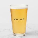 Your Name Tall Glass<br><div class="desc">Tall glass with your personalized name. Never loose track of your glass again!</div>