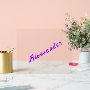 Your Name Text Custom Colors and Fonts Acrylic Sign