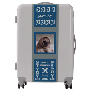 YOUR NAME, TEXT & PHOTO custom student luggage