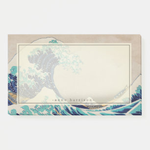 Your Name The Great Wave Japanese Woodblock Post-it Notes