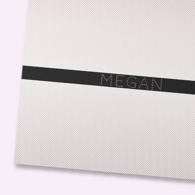 Your Name | Thin White & Sublte Rose Ombre Stripes Wrapping Paper (Creator Uploaded)