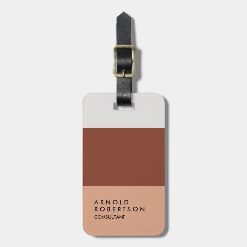 Your Name Trendy Modern Minimalist Luggage Tag