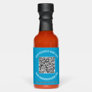 Your Name Website QR Code Hot Sauces Example