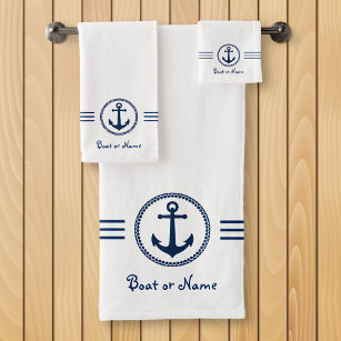 Anchor Kitchen Towel set of 2 Sea Tea Towel Ocean Hand 